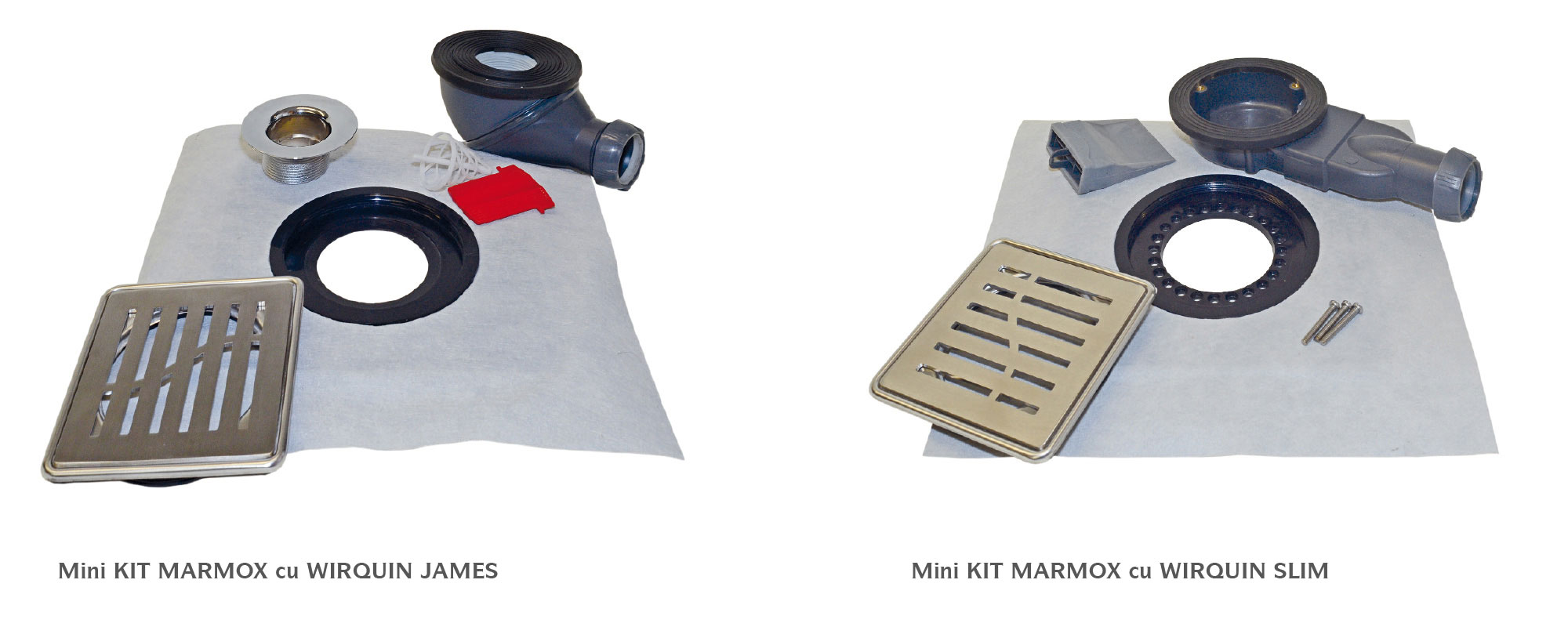 KIT Placa inclinata de dus MARMOX Mini KIT Setul